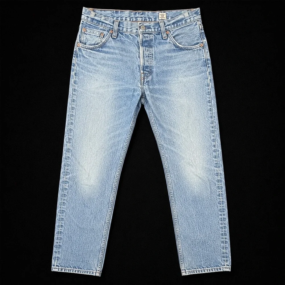 Levi's 501 Original Fit White Oak Cone Jeans W27 L32 – Lt Wash Made in USA Denim